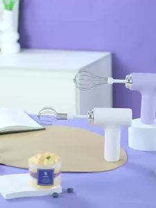 AE New model of household handheld small wireless egg beater electric cream whipping and mixing machine for baking rechargeable