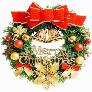 Christmas Wreath Artificial Pine Christmas Garland Christmas Decoration Door Decor Handmade DIY Christmas Decorations Set For Home Christmas Tree Decoration Package