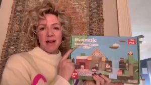 My Magnetic World Building Blocks Assembly Magnetic ToysTransformable Magnetic Blocks Primeval Forest Set