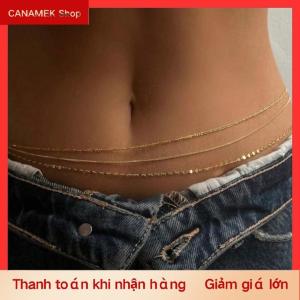 CS Eo chuỗi cho phụ nữ không thấm nước 1 2 3 lớp bụng chuỗi bãi biển bikini eo cơ thể chuỗi Đồ trang sức sang trọng đa năng acessories