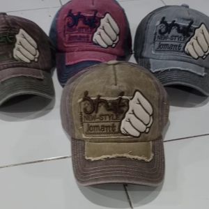 Topi Import Pria Wanita Baseball Laki Laki Cowok Bahan Katun Logo Bordir topi cowok korean style impor pria Model Terbaru Baseball Model Korea