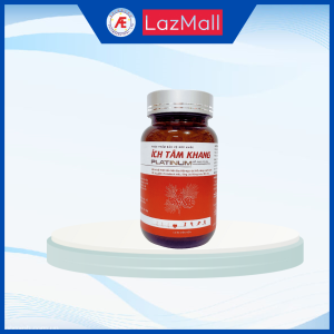Ích Tâm Khang Platinum (1 lọ x 60 viên)  - hỗ trợ cải thiện biểu hiện và giảm nguy cơ đau thắt ngực do thiểu năng mạch vành