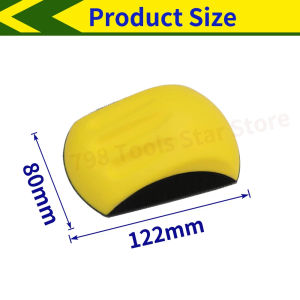 Hand Sanding Block Hook and Loop Hand Grinding Block PU Foam Sanding Pads for Furniture Restoration Car Wood and Metal Polishing