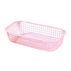 JOYLIFEWQ Multi-functional Storage Basket Large Capacity Hollow Out Sundries Organizer Basket Open-top Design Iron Stationery Holder Office