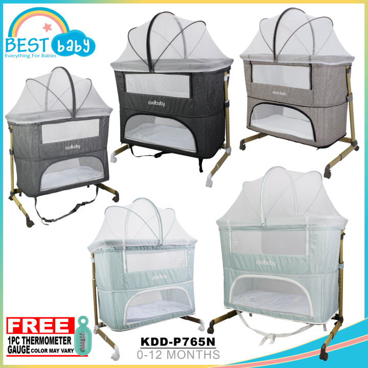 Best Baby KDD-P765N Baby Crib Portable Bed Co-Sleeper Bedside