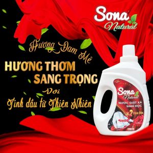 Nước giặt xả SINH HỌC SONA 3.2L đậm đặc lưu hương 24h áo quần mềm mại hương thơm thanh mát tự nhiên