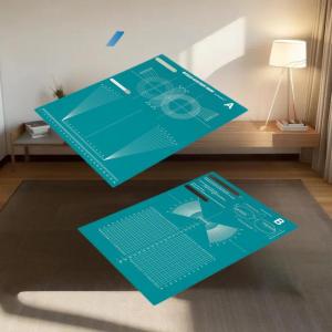 [fenggongshuode] Glasses Frame Adjustment Lens Diameter Measurement Plate Accessory Glasses Progressive Lens Repair Tool