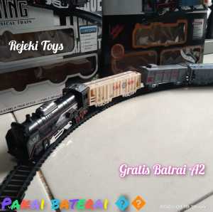 kereta api / pakai baterai satu set rail king