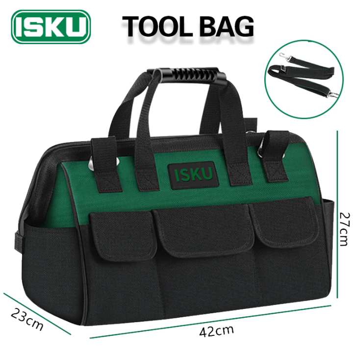 ISKU Tool Bag Tas Simpan Perkakas Multifungsi Bahan Kuat Anti