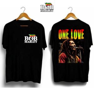 Original Original TEE Bob Marley Black T-Shirts For Men High Quality Tee Cotton Shirt Street Style TOP