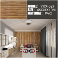 wood wallpaper sticker waterproof 10metersX45cm PVC wallpaper room design wall door Sticker PVC wooden self adhesive wall sticker home decor. 