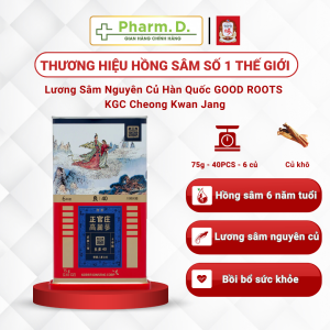Lương Sâm Nguyên Củ Hàn Quốc GOOD ROOTS KGC Cheong Kwan Jang 75g (40PCS - 6 củ)