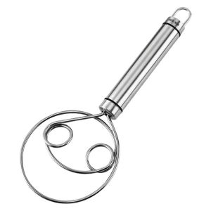 BOSSLU Alat Kocokan Telur Pengocok Adonan Bahan Stainless Model Double Eye Coil Mixer