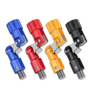 Rotating Dip Net Adapter Fishing Net Poles Folding Joint Connector Aluminum 1/2in to 1/2in Connector Landing Net Adapter