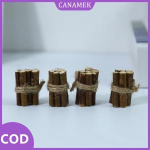 CANAMEK✨ 1 3 5PCS sáng tạo thực phẩm chơi nhà bếp mô phỏng đồ trang trí Dollhouse củi đống gỗ Set thu nhỏ Mô hình đồ chơi trang trí nhà