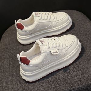 [Anti-slip and Wear-resistant] Hot-selling niche thick-soled sneakers for women versatile white shoes for spring and autumn 2025 new Korean-style casual sports shoes