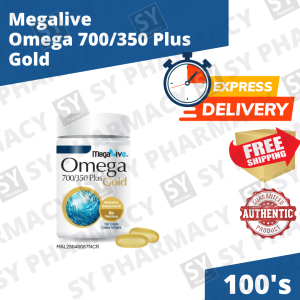MegaLive Omega 700/350 Plus Gold enteric coated  Softgel 100s/2x100s (Exp: 01/2028)