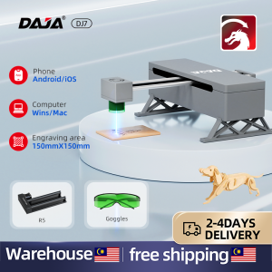 DAJA DJ7 Laser Engraving Machine Laser Printer Wood Smart Simple Mini Laser Printing Laser Cutting Desktop Label