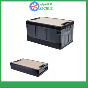 Thùng đựng đồ mặt gỗ gấp gọn thùng đựng đồ xe ôtô hộp đựng đồ gấp gọn đa năng gia đình văn phòng cắm trại