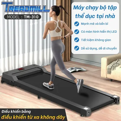 BG - Máy chạy bộ TM 300 - TM 310B có remote điều khiển từ xa Máy đi bộ trong nhà chống rung tiết kiệm diện tích nhà ở
