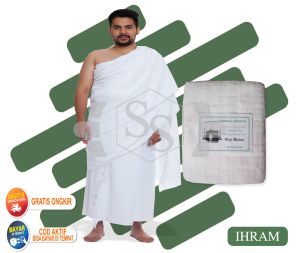 KAIN IHRAM PRIA BAJU IHRAM DEWASA KAIN IHRAM UMROH IHRAM HAJI DEWASA