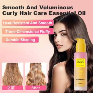 【卷卷护发精油】Curl Essential Oil Hair Styling Spray Natural Fluffy Hair Styling Spray Curl Fluffy Curly Hair Styling Essential Oil蓬松卷发定型精油