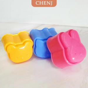 [COD] CHENJ 3ชิ้นแม่พิมพ์สำหรับทำซูชิชุดทำการ์ตูนกระต่ายกระต่ายหมีข้าวปั้นเครื่องมือทำเบนโตะ