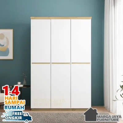 Lemari Pakaian 3 pintu minimalis wardobe murah