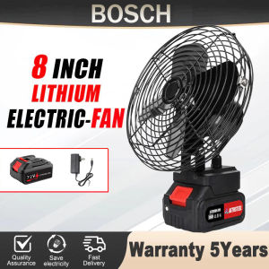 Bosch Cordless Fan 8 Inch Portable Fan Rechargeable Fan High Power Outdoor Desktop Cooling Fans Adjustable