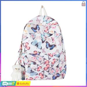 Fashionable Butterfly Design Laptop Backpack with Spacious Interior for Travel and School