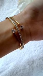 Gelang Titanium Mata Dua Cantik Wanita