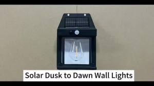 OOKAS Three-mode Solar Wall Light Outdoor Waterproof Solar Garden Lights With Motion Sensor LED Lamp