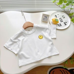 Áo Cộc Tay In Hình Mặt Cười Chó Bé Áo Phông Cộc Tay 4 màu Chất Cotton Zip Cho Bé Trai-Bé Gái Từ 8-20kg SUMO CITY