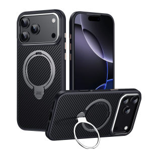 For iPhone 16 17 Pro Max 16 17 Pro 17 Air Magnetic Case with Kickstand360° Fully Adjustable Stand