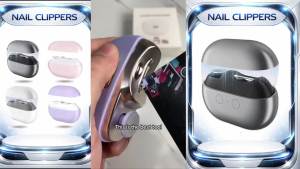 3 in 1 Electric Nail Clipper 2026 New Automatic Toe Nail Clippers for Thick Toenails Seniors Smart 3 Speed Toenail Clippers with Led Light and Nail Scraps Storage for Seniors Adults (Black)