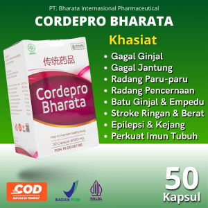 Cordepro Bharata Obat Herbal Gagal Ginjal Gagal Jantung Radang Paru-paru Radang Pencernaan 100% Asli