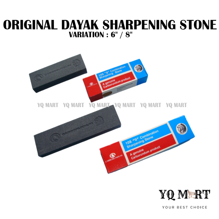 6 8 Original Dayak Sharpening Stone Knives Sharpeners Pengasah Pisau 100 Genuine Brand