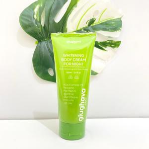 Glughava HB Ijo 100ml Whitening Body Cream Malam 7% Niaicnamide Mencerahkan & Meratakan Warna Kulit