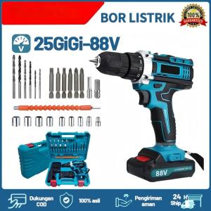 【35GiGi】9980VF Bor Cordless 10mm Bor Listrik Chuck Bor Baterai Makita Original Bor Besi Tembok Beton