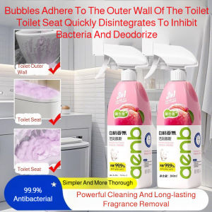 ✨ Toilet Cleaning Mousse / Toilet Cleaner Breaks Down Stains / Odor Removal Antibacterial Eco-Friendly / Active Glossy Factor / Long-Lasting / Safe Non-toxic / Net Content 300ml / Multi-functional Decontamination Fragrance Toilet Cleaning Mousse