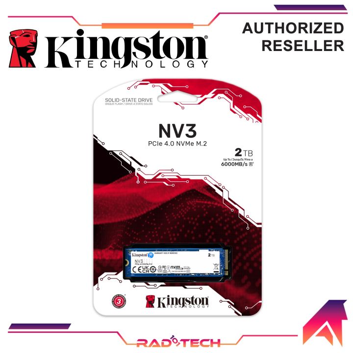 Kingston NV2 NV3 250GB/500GB/1TB/2TB 2280 NVMe PCIe