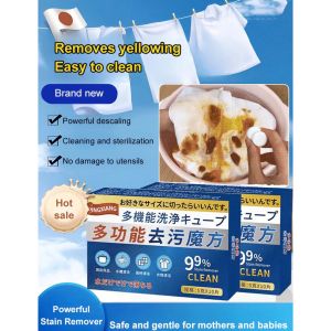 10PCS Tablet Pembersih Dapur Multifungsi  Multifunctional Kitchen Cleaner Tablet Powerful Stain Remover Cube Laundry Yellowish Cleaning Agent