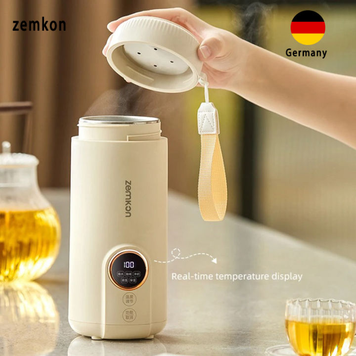zemkon Travel Heating Water Vacuum Cup Adjustable Temperature