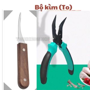 <02> Bộ Đôi Kìm Rút Xương Chân Gà Vịt +Dao Rạch Da _Nhỏ Gọn Siêu Nhanh