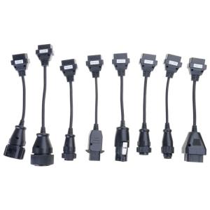 8Pcs Professional Car High Durability Adapter Cables Converter Cord ABS Material For Commercial Vehicle Computer Systems