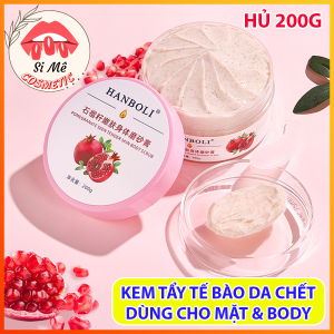 Kem Tẩy Tế Bào Da Chết Dùng Cho Da Mặt Và Body HANBOLI Hủ 200g – Tẩy Sạch Tế Bào Da Chết Giúp Da Sáng Mịn Màng