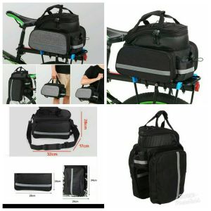 Tas Pannier Sepeda 3in1 Tas Sepeda Belakang 3in1 Bisa Dilebarkan Sakunya