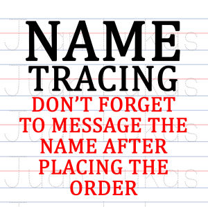 Personalize Tracing Pad 5 in One 50 pages and 100 pages