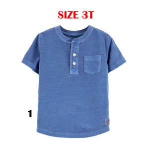 ÁO THUN BÉ TRAI NGẮN TAY CỔ TRÒN VNXK XUẤT DƯ XỊN KIỂU VINTAGE BỢT MÀU [Áo phông bé trai Oshkosh]