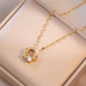 Ladamas Kalung Titanium Dengan Liontin 520 I Love You Fashion Korea KT21